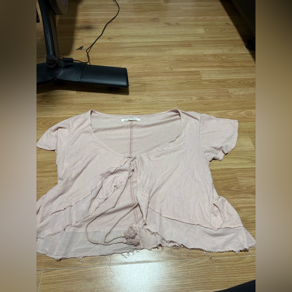 Free people we the free The Free Knot Me Tie-Front Cropped‎ Shirt